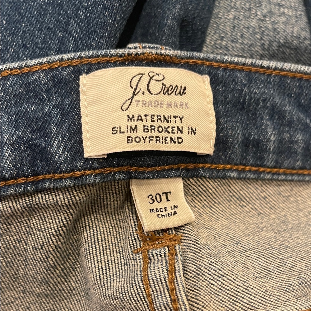 J. Crew Blue Slim Maternity Jeans